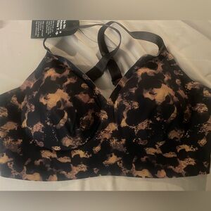 EBY Black and Brown Patterned Top